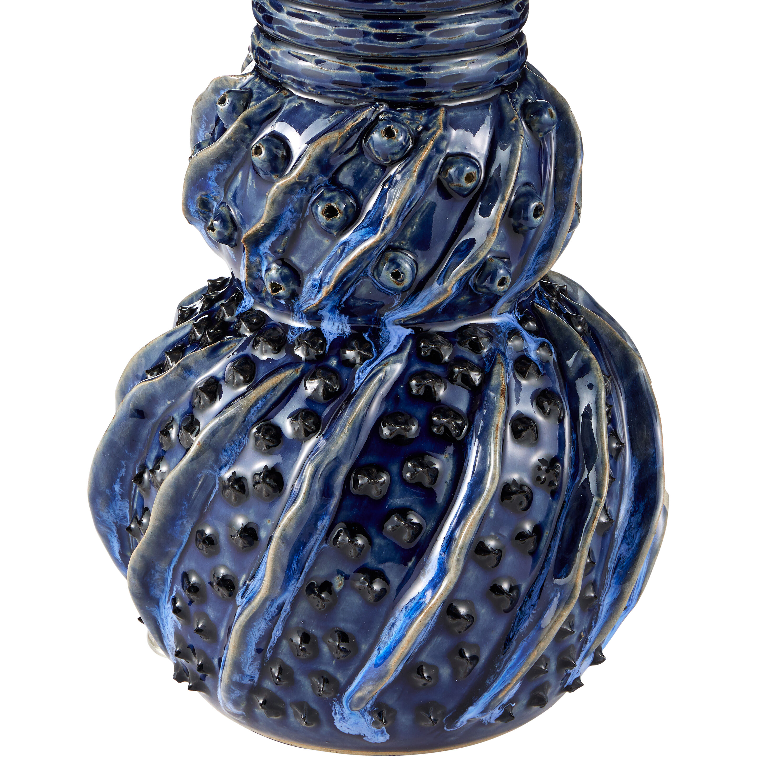 Undersea 31 inch 150 watt Dark Blue Reactive Table Lamp Portable Light