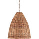 Basket 1 Light 21 inch Natural Pendant Ceiling Light