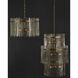 Electra 9 Light 29 inch Clear/Antique Brass Chandelier Ceiling Light