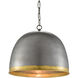 Matute 1 Light 17 inch Pewter/Polished Brass Pendant Ceiling Light