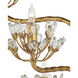 Agave Americana 72 inch 60 watt Contemporary Gold Leaf Floor Candelabra Portable Light, Marjorie Skouras Collection