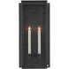 Wright 2 Light 27 inch Midnight Outdoor Wall Sconce, Medium