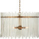Electra 6 Light 29 inch Clear/Antique Brass Chandelier Ceiling Light
