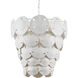 Tulum 5 Light 20 inch Sugar White and White Chandelier Ceiling Light, Marjorie Skouras Collection