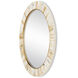 Niva 24 inch Cream and Brass with Mirror Wall Mirror