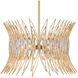 Marquise 8 Light 40 inch Clear/Luxor Gold Chandelier Ceiling Light