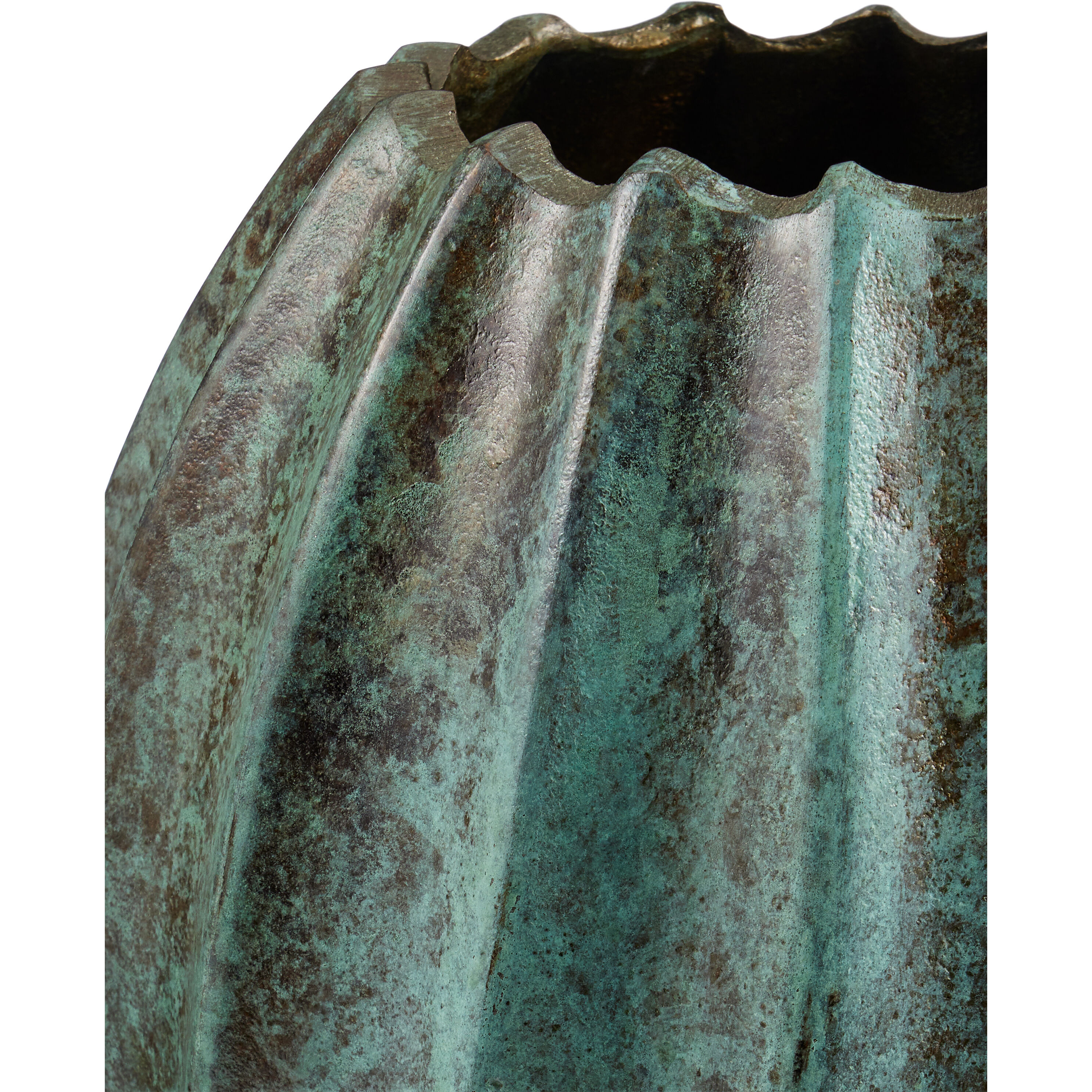 Utrecht Verdigris Decorative Objects, Set of 2