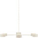 Monreale 6 Light 54 inch White Chandelier Ceiling Light