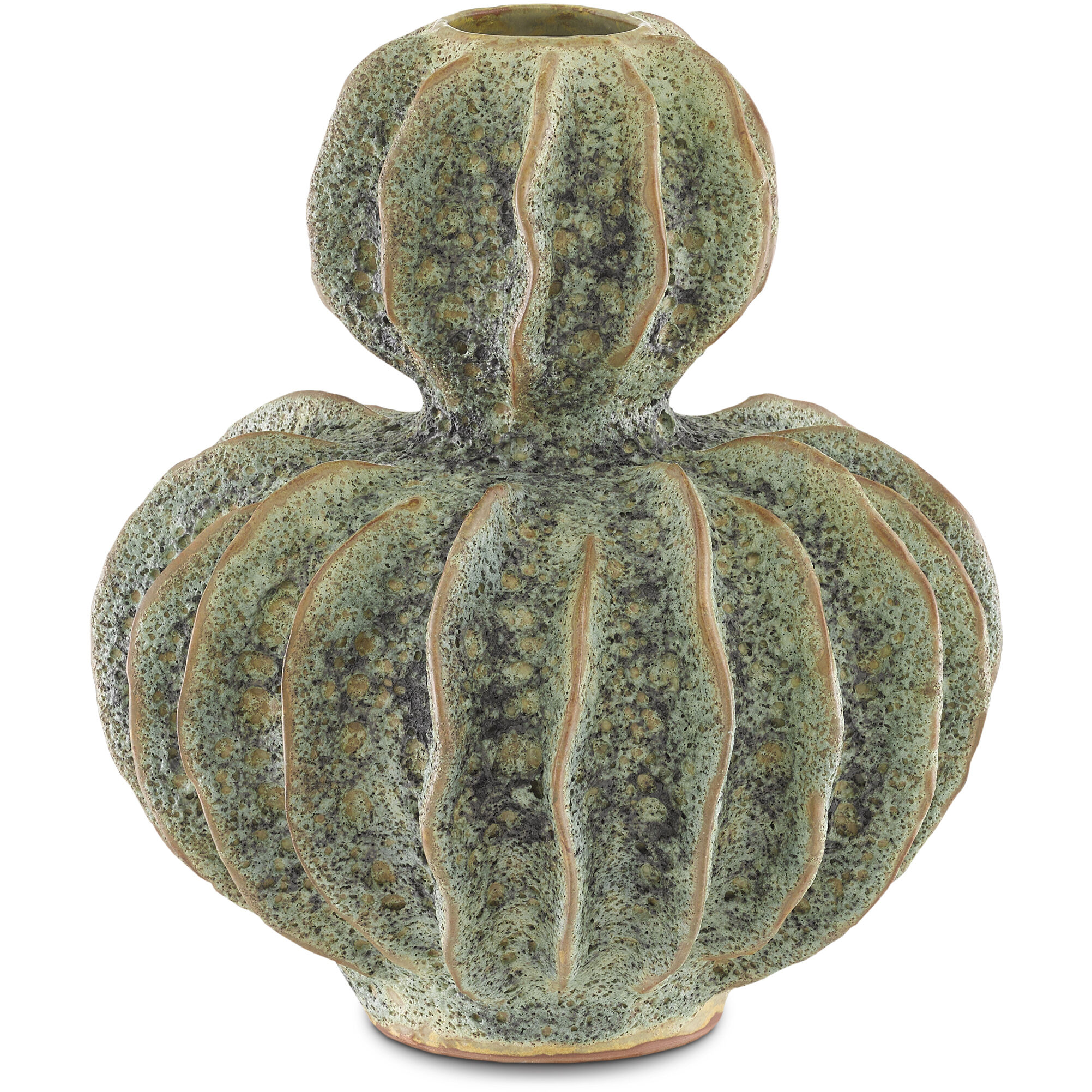 Sunken Boat 14.25 X 13 inch Double Gourd Vase