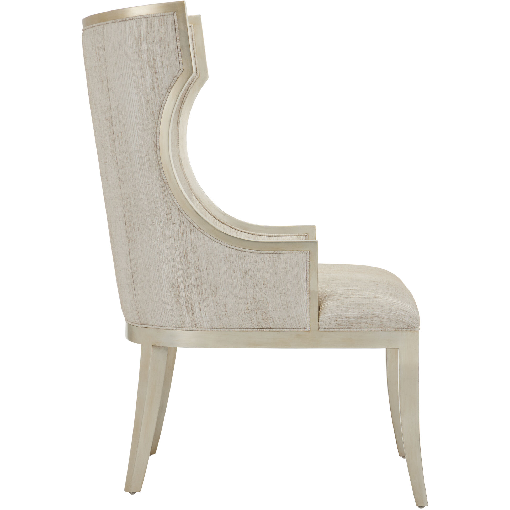 Garson Silver and Fresh File Linen Chair