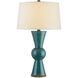 Upbeat 31 inch 150 watt Teal Table Lamp Portable Light