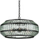 Centurion 6 Light 28.75 inch Clear and Satin Black Chandelier Ceiling Light