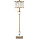 Parfait 33 inch 75 watt Clear/Antique Brass Table Lamp Portable Light