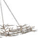 Rainforest 14 Light 74 inch Silver Leaf Chandelier Ceiling Light