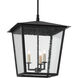 Bening 3 Light 16.75 inch Midnight Outdoor Hanging Lantern, Large