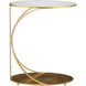 Orla 25 X 19.25 inch Gold Leaf/Natural C Table