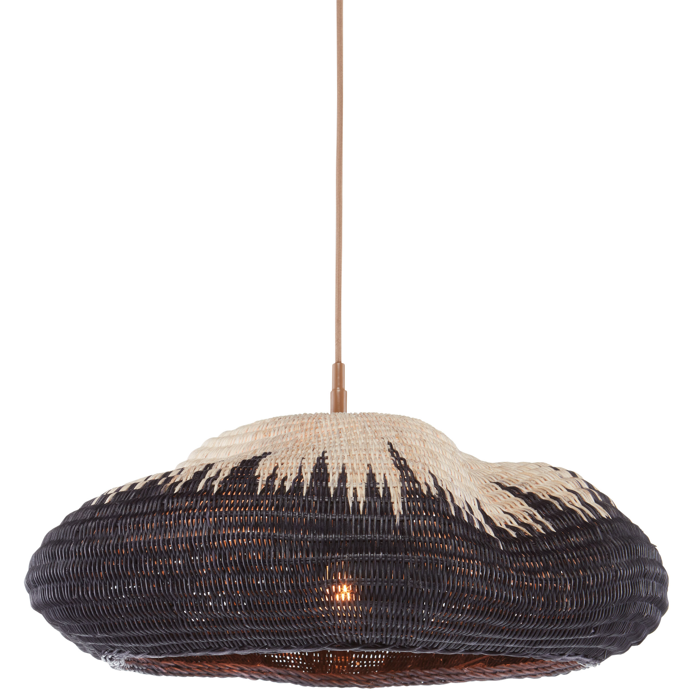 Comme Des Paniers 1 Light 23 inch Khaki/Black Pendant Ceiling Light