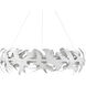 Tijereta LED 40 inch Gesso White Chandelier Ceiling Light, Marjorie Skouras Collection