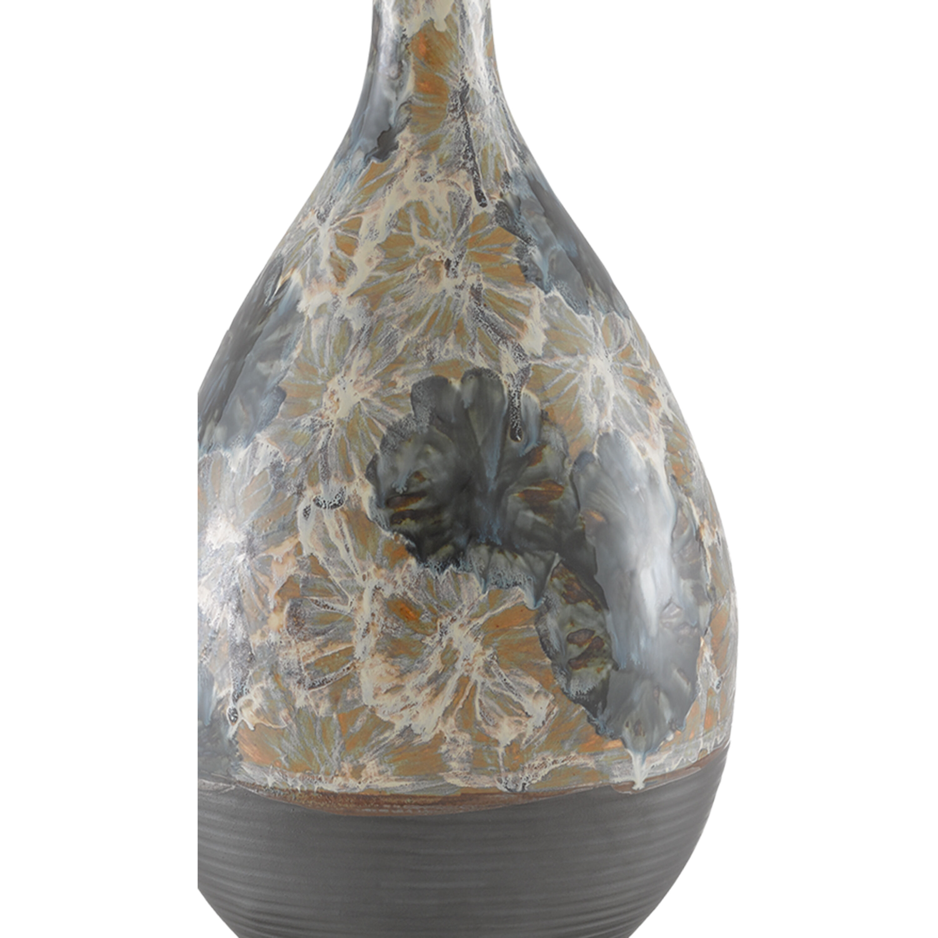 Frangipani 34 inch 150 watt Cream/Blue/Brown Table Lamp Portable Light