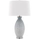 Hatira 33 inch 150 watt Pale Blue/White Table Lamp Portable Light