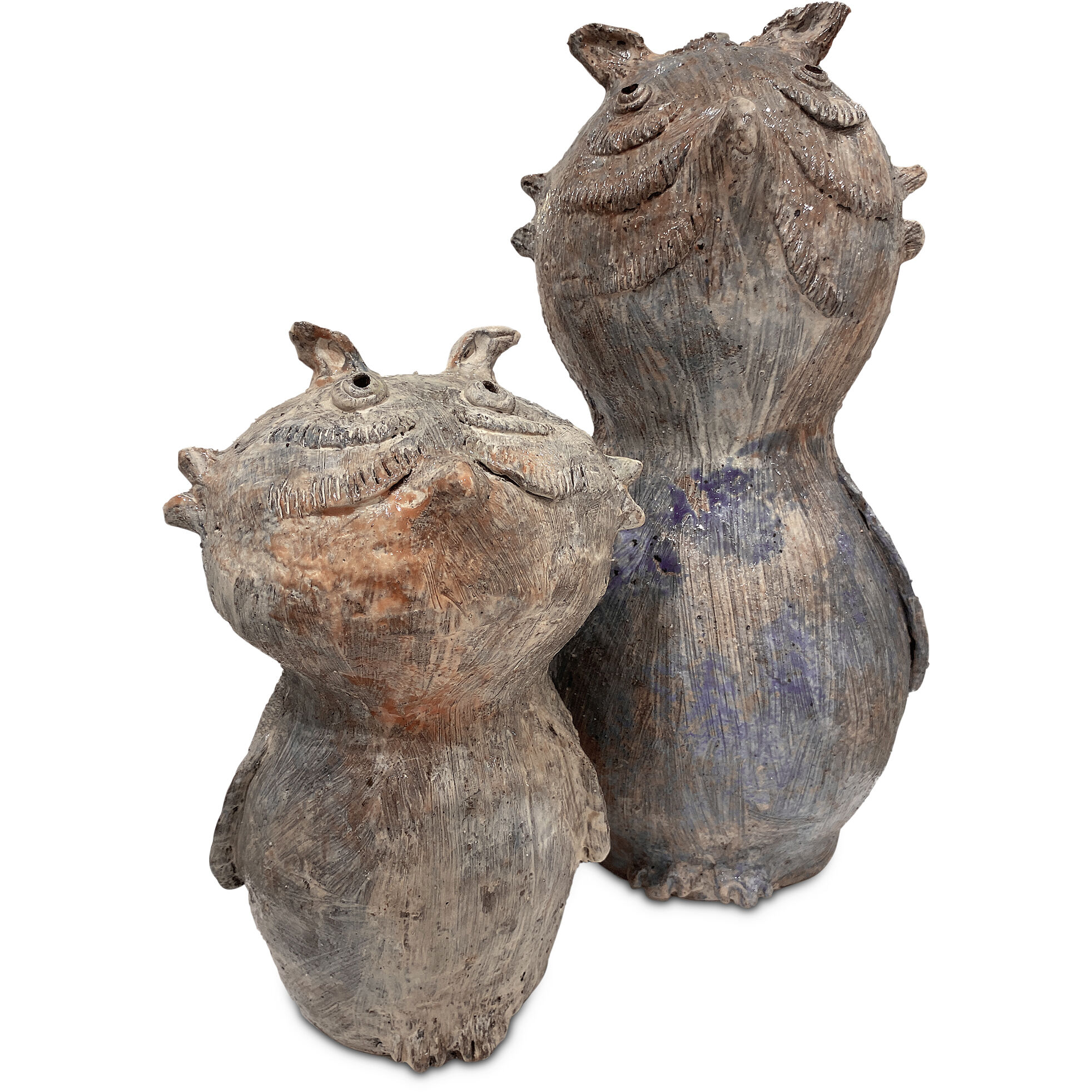 Hoot Reactive Glaze Statue, Medium