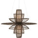 Benjiro 2 Light 42 inch Cupertino and Off-White Chandelier Ceiling Light