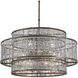 Fantine 8 Light 30 inch Pyrite Bronze/Raj Mirror Chandelier Ceiling Light, Large