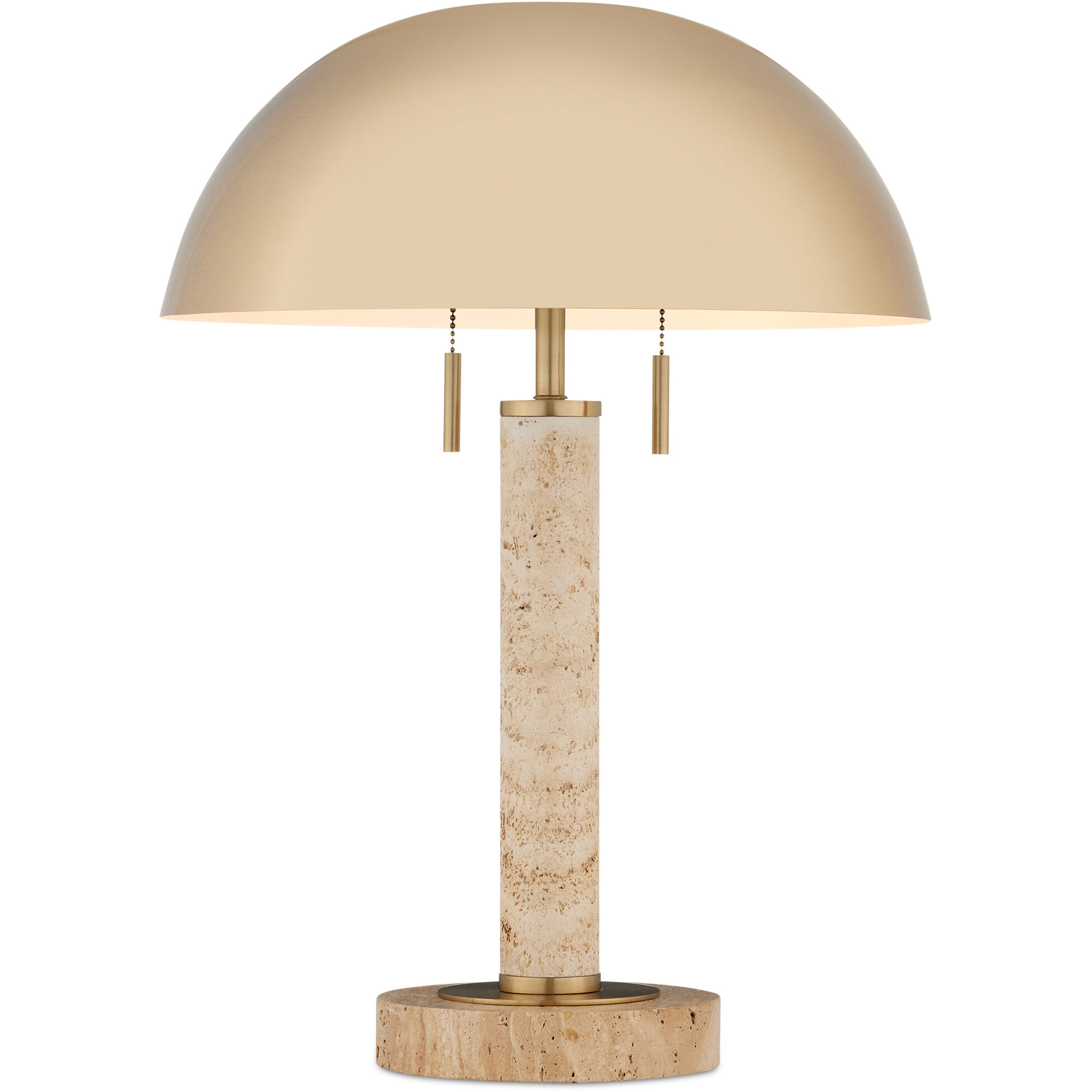 Miles 21.75 inch 7 watt Brass/Natural Table Lamp Portable Light