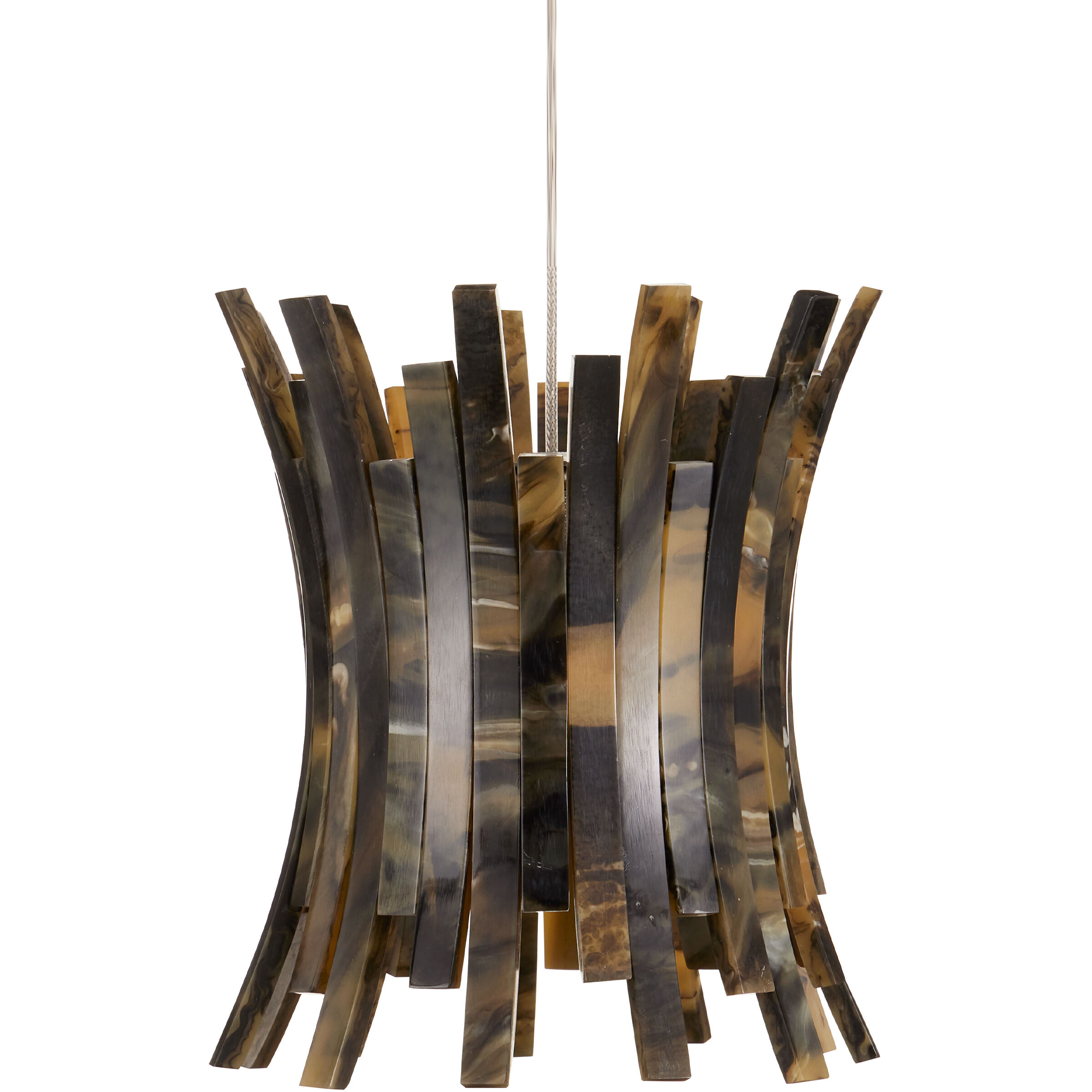 Alsop 7 Light 17 inch Brown and Silver Multi-Drop Pendant Ceiling Light
