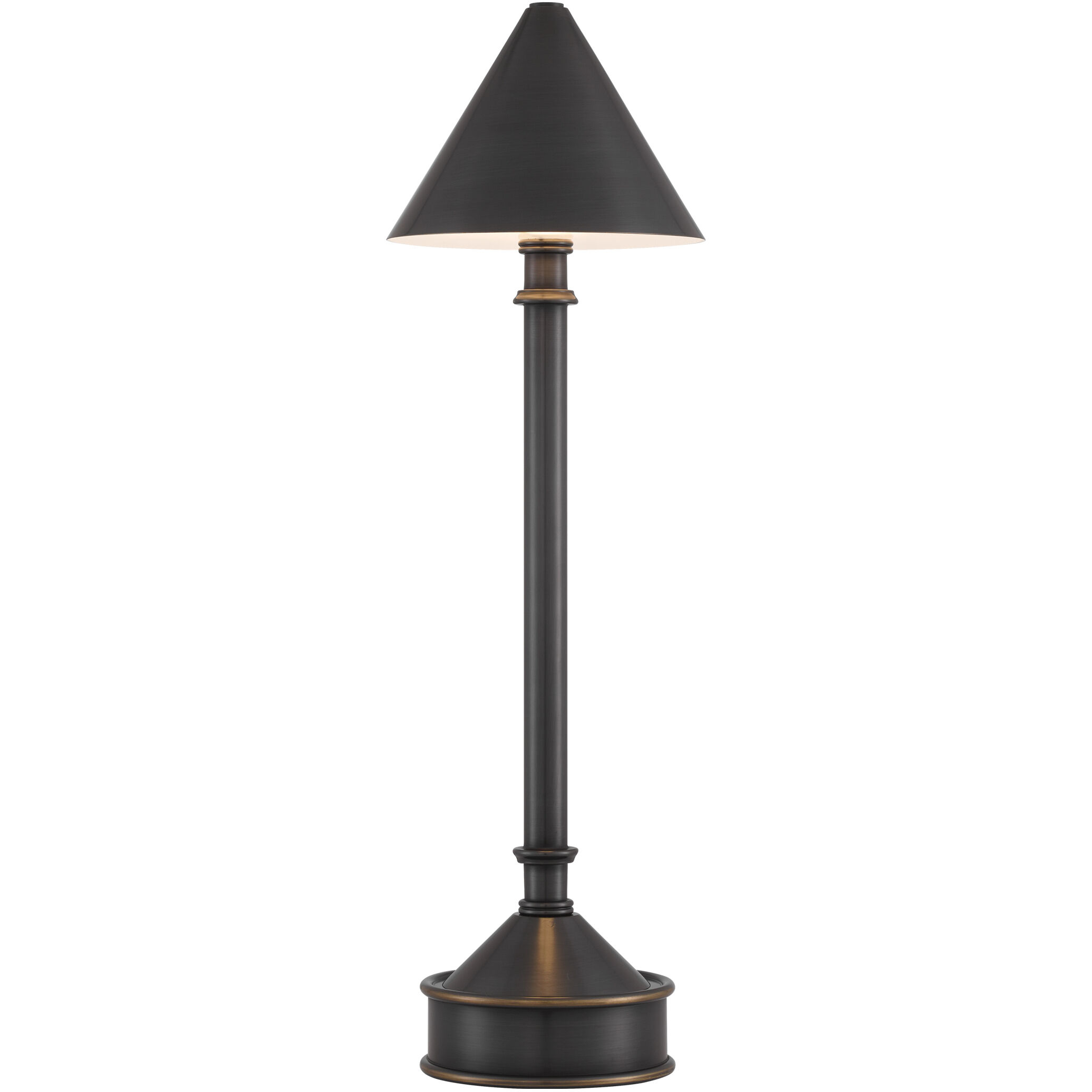 Traipse 18 inch 1.5 watt Oil Rubbed Bronze Cordless Table Lamp Portable Light
