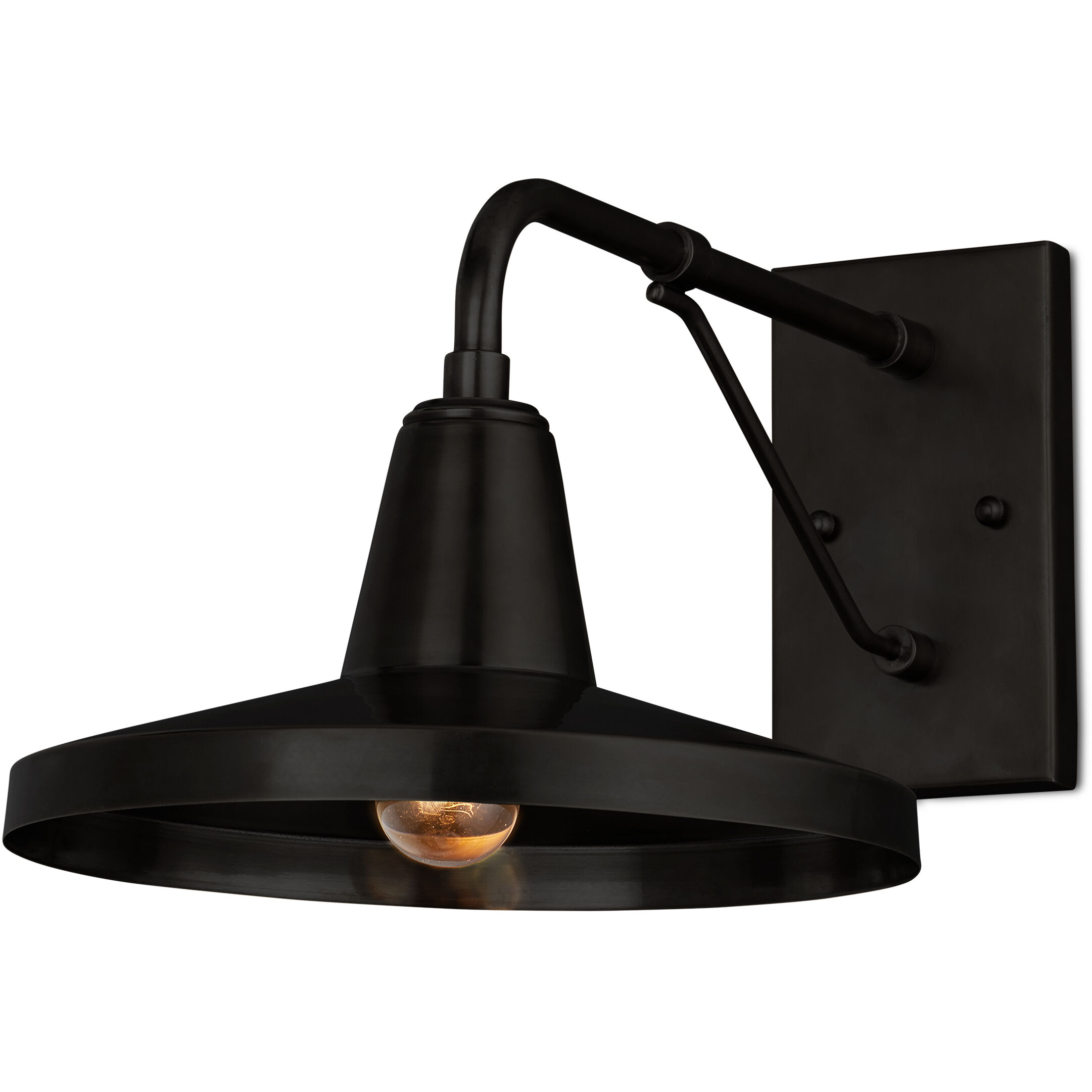 Mariner 1 Light 10.5 inch Matte Black Outdoor Wall Sconce