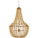 Penelope 6 Light 27 inch Beige/Antique Brass Chandelier Ceiling Light