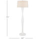 Monica 75 inch 150 watt White Floor Lamp Portable Light