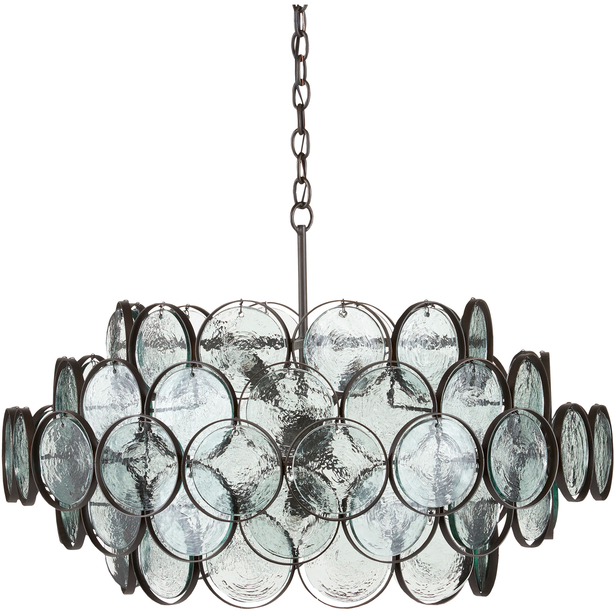 Galahad 8 Light 33.5 inch Bronze Chandelier Ceiling Light, Small