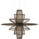Benjiro 2 Light 42 inch Cupertino and Off-White Chandelier Ceiling Light