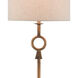 Germaine 62 inch 150 watt Antique Brass Floor Lamp Portable Light