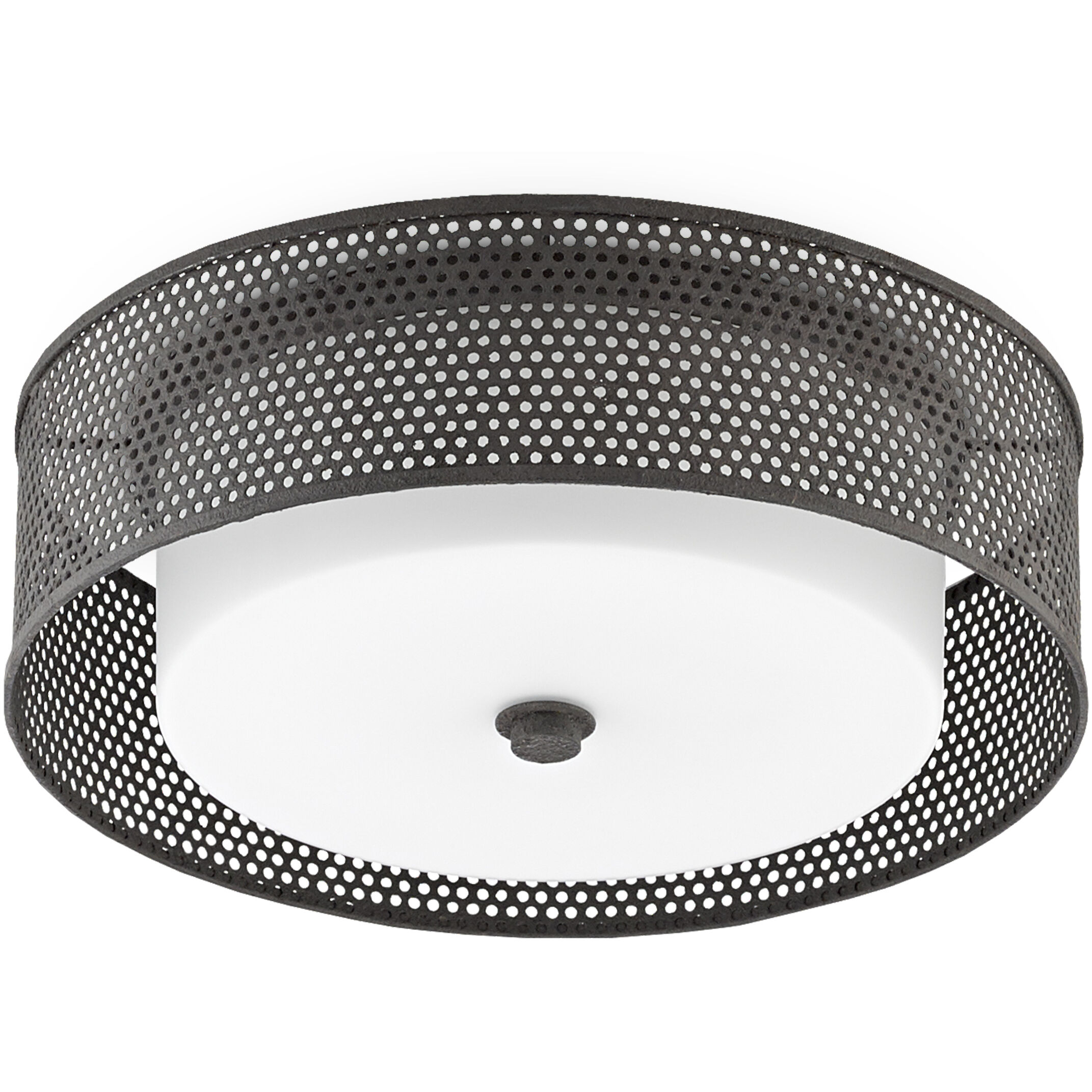 Notte LED 16.5 inch Molé Black Flush Mount Ceiling Light