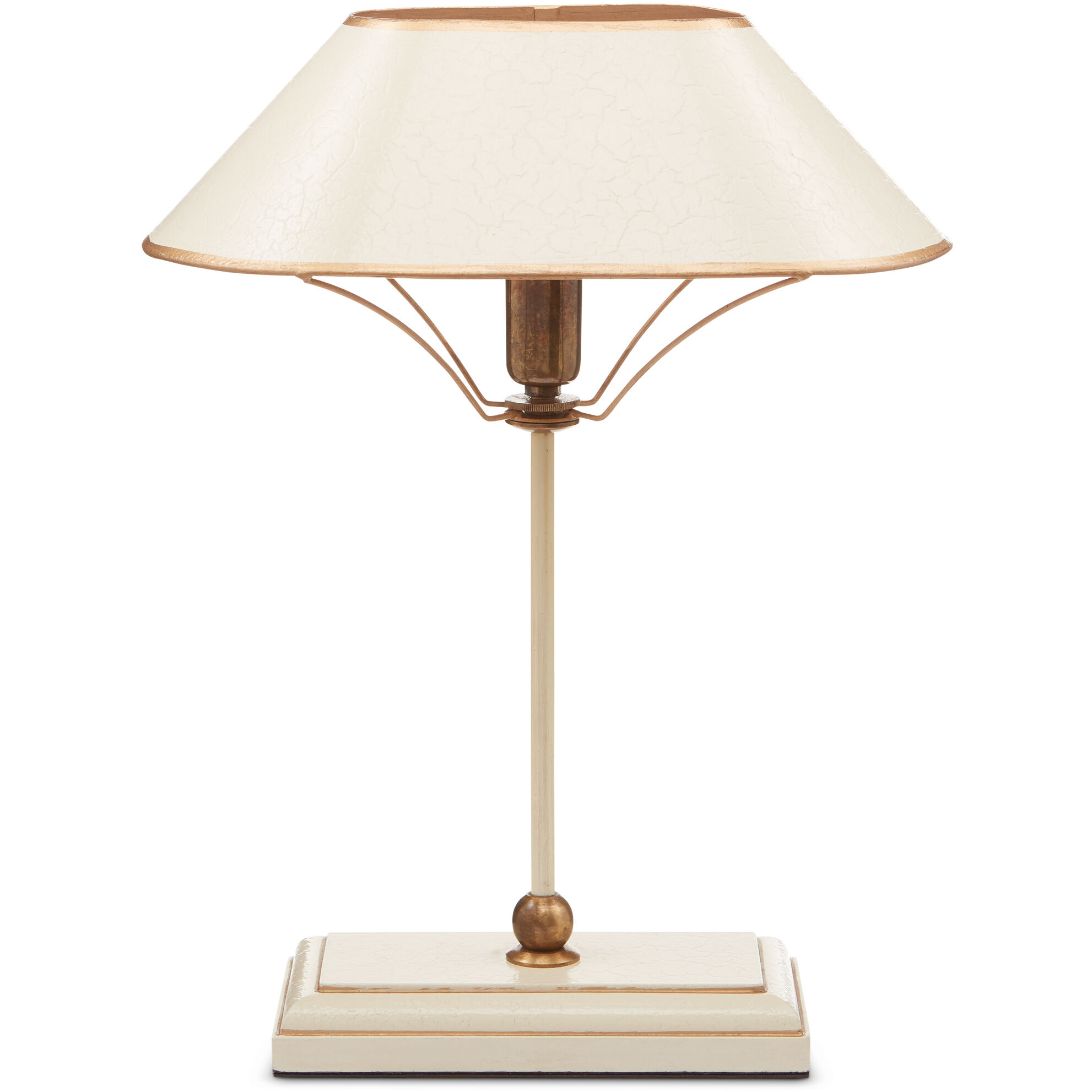 Daphne 16.5 inch 60 watt Ivory/Antique Brass/Gold Table Lamp Portable Light