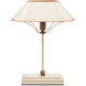 Daphne 16.5 inch 60 watt Ivory/Antique Brass/Gold Table Lamp Portable Light