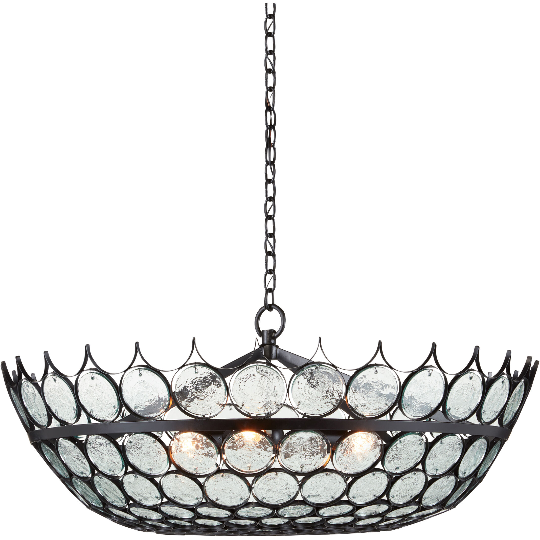 Augustus 3 Light 38.5 inch Bronze Chandelier Ceiling Light