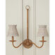 Annabelle Whitewash 6 inch Tapered Chandelier Shade, Suzanne Duin Collection
