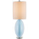 Laconia 30.5 inch 150 watt Light Blue/Clear/Polished Nickel Table Lamp Portable Light