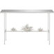 Sisalana 50.25 inch Yeso Blanco and Mirror Console Table, Marjorie Skouras Collection
