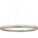 Pleiades 1 Light 50.75 inch Contemporary Silver Leaf/ Contemporary Silver/Clear Chandelier Ceiling Light, Large
