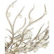 Shinju 4 Light 28.5 inch Natural/Contemporary Silver Leaf Bowl Chandelier Ceiling Light