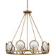 Marjiescope 10 Light 32 inch Antique Brass Chandelier Ceiling Light, Marjorie Skouras Collection