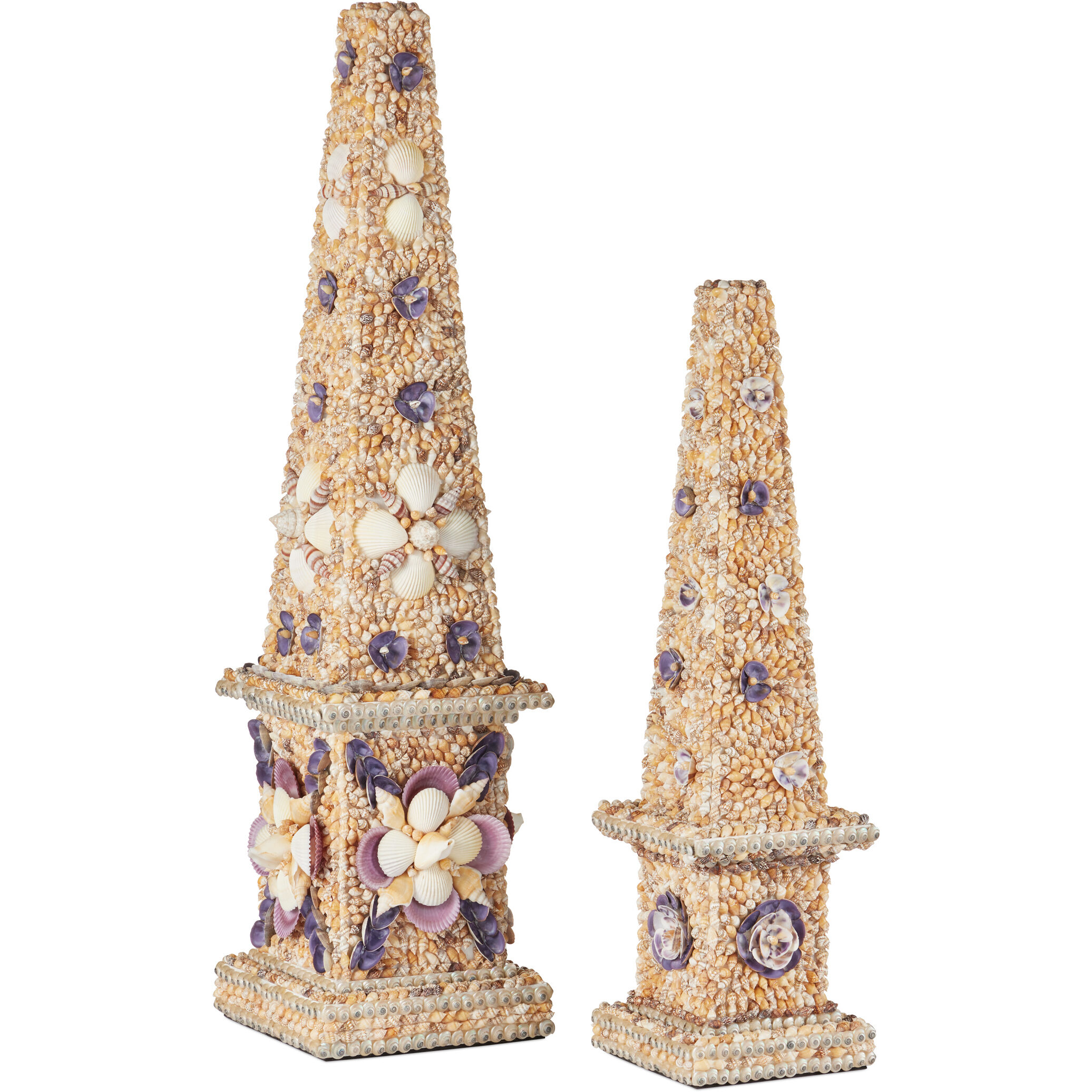 Coquillage Natural Obelisk, Tall