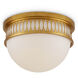 Lola 1 Light 16.25 inch Contemporary Gold Leaf/Painted Contemporary Gold Flush Mount Ceiling Light, Bunny Williams Collection