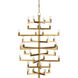Andre 36 Light 38 inch Brass Chandelier Ceiling Light, Large