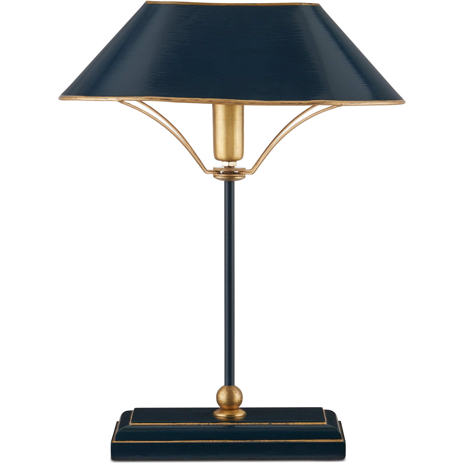 Daphne 16.5 inch 60 watt Navy/Gold Table Lamp Portable Light